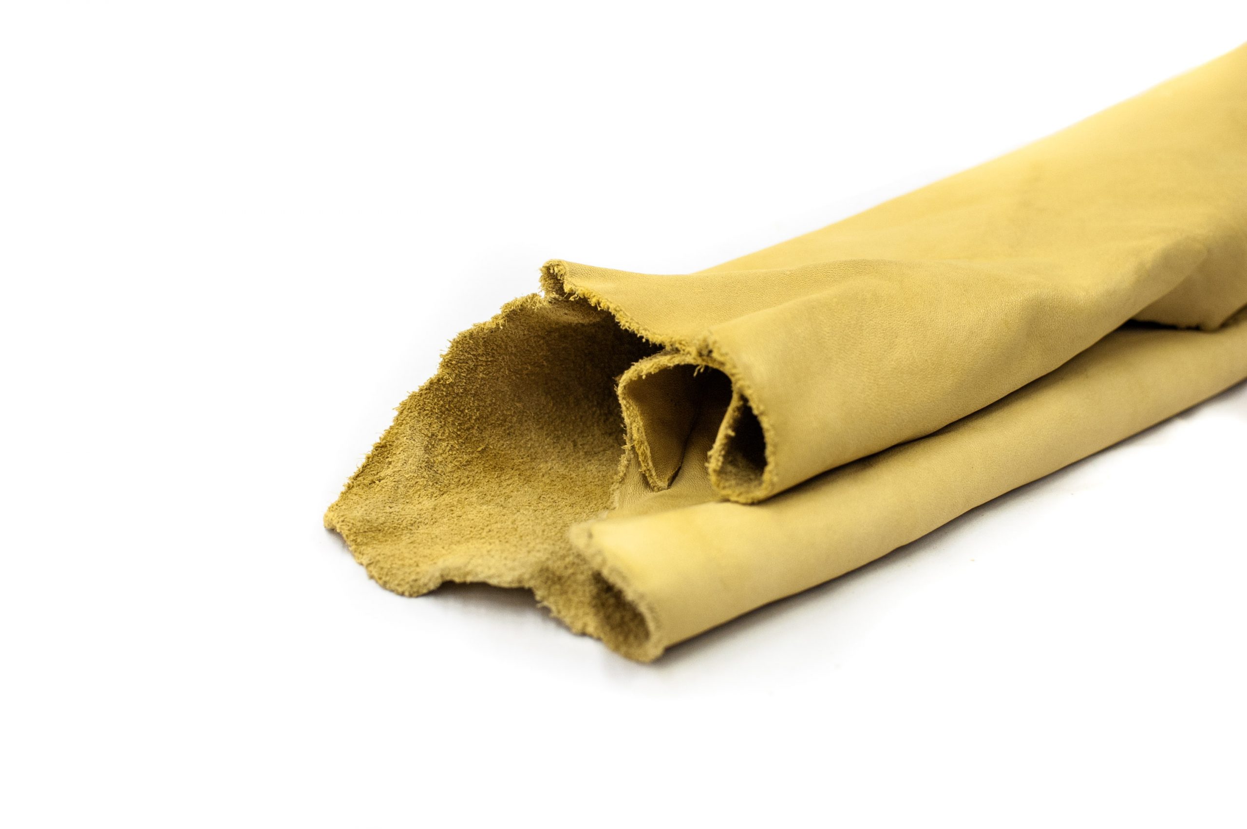 Light Yellow Cow Lining Leather - $2.25 to $4.25 per square foot
